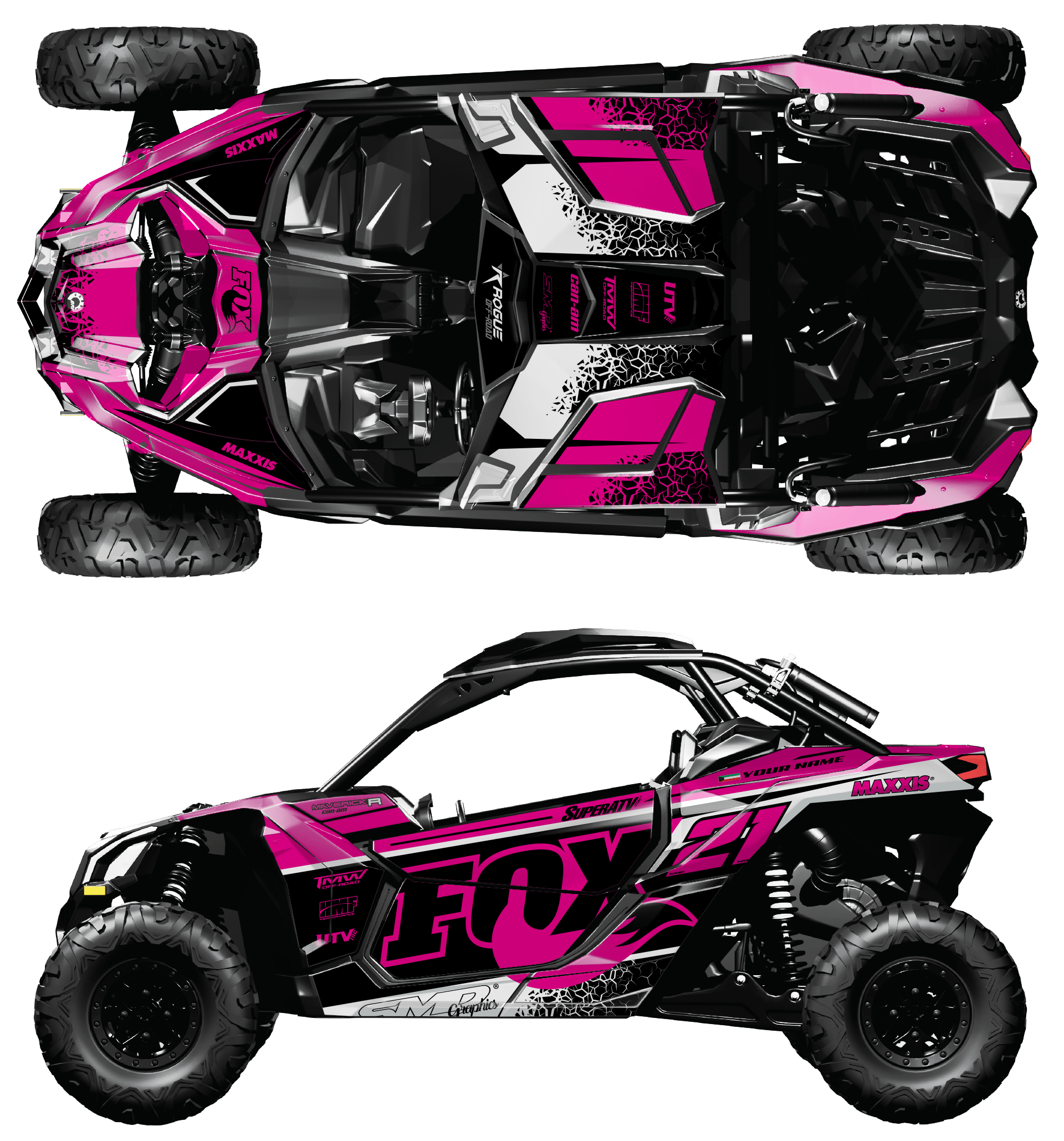 BRP Can-Am Maverick X3 Custom Graphics kit
