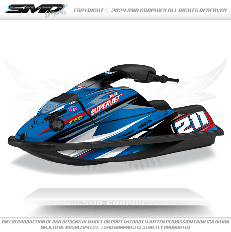 Yamaha Superjet 700 Stickers Graphics kit