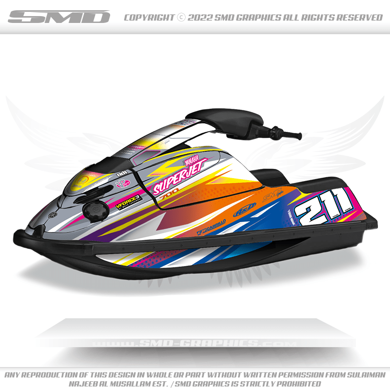 Yamaha Superjet 700 Stickers Graphics kit