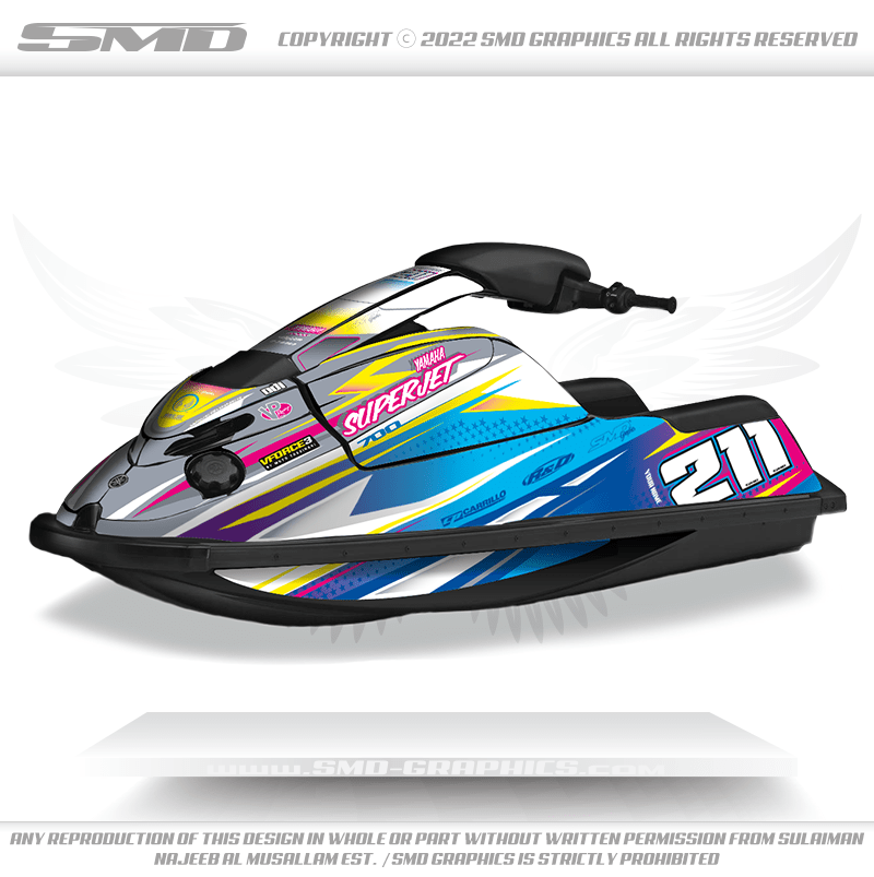 Yamaha Superjet 700 Stickers Graphics kit