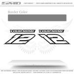 Jetski Race Numbers - White