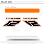 Jetski Race Numbers - Black