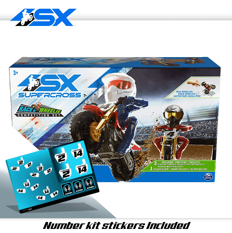 Race and Wheelie Competition Set Toys + Number kit graphics